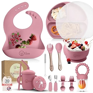 Odoe 17 Piece BPA-Free Silicone Baby Feeding