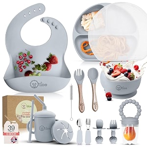 Odoe 17-Piece BPA-Free Silicone Baby Feeding Set