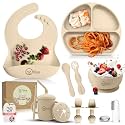 O39doe 17-Piece BPA-Free Silicone Baby Feeding Set
