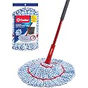 O-Cedar MicroTwist MAX Microfiber Twist Mop with 1 Extra Refill | Features Hands-Free Wringing | Extra Large Mop Head, Safe on All Floor Types,Red, 18 inches (Pack of 8)