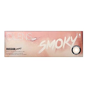 olens daily color contact lens - 1day coloured contact lens daily disposable  10 pcs - russian smoky brown