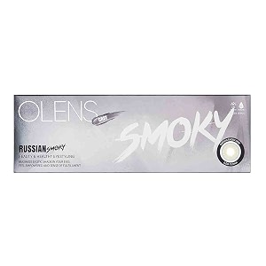 olens daily color contact lens - 1day coloured contact lens daily disposable  10 pcs - russian smoky grey