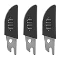 O’Shine Miter Shears 3pcs Replacement SK5 Steel Blades with Sheaths, Shoe Molding Cutter Multi Angle Trim Cutter Blade for Angular Cutting Molding Crafting