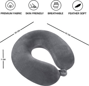 ot u-shaped micro fibre travelling neck pillow multipurpose neck support headrest neck pillow