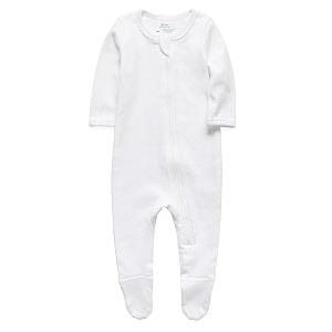 O2Baby Baby Boys Girls Organic Cotton Zip-Front