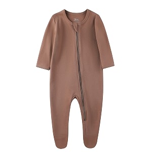 O2Baby Baby Boys Girls Organic Cotton Zip-Front
