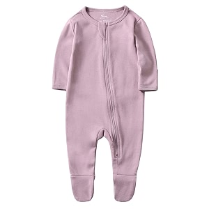 O2Baby Baby Boys Girls Organic Cotton Zip-Front