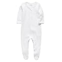 O2Baby Baby Boys Girls Organic Cotton Zip-Front