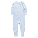 O2Baby Baby Boys Girls Organic Cotton Zip-Front