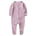 O2Baby Baby Boys Girls Organic Cotton Zip-Front