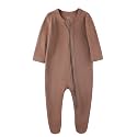 O2Baby Baby Boys Girls Organic Cotton Zip-Front