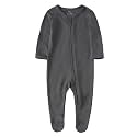 O2Baby Baby Boys Girls Organic Cotton Zip-Front