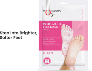 o3 pedi bright foot socks cream mask