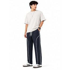 O3e Mens Polyester Straight Fit Trackpant