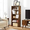 Oakcraft 3 Tier Multipurpose Storage Unit Engineered Wood Open Book Shelf