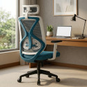 Oakcraft Hurricane Ergonomic High Back Chair with Synchro Tilt for Office & Home Use Mesh Office Adjustable Arm Chair