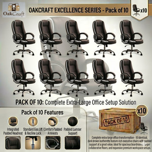 Oakcraft Luxury HIGH Back with Steel Base