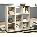 Oakcraft Multipurpose Single Cube Storage Organizer Unit Bed Side Table Type Rack DIY Shelf Cabinet Space Saver (9-Cube, Beige)