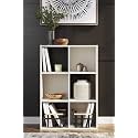 Oakcraft Multipurpose Single Cube Storage Organizer Unit Bed Side Table Type Rack DIY Shelf Cabinet Space Saver (6-Cube, White)