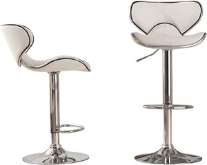 oakcraft stallion cushioned leatherette upholstery airlift adjustable swivel solid wood bar stool