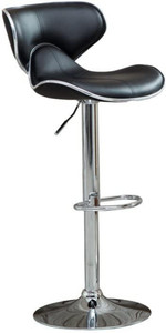 oakcraft stallion cushioned leatherette upholstery airlift adjustable swivel solid wood bar stool