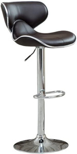 oakcraft stallion cushioned leatherette upholstery airlift adjustable swivel solid wood bar stool