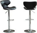 Oakcraft Stallion Cushioned Leatherette Upholstery Airlift Adjustable Swivel Solid Wood Bar Stool