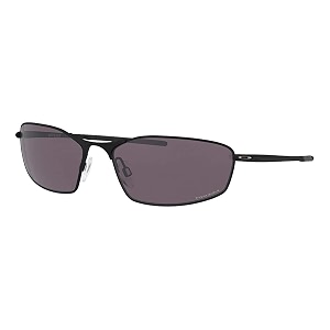 oakley men39s oo4141 whisker oval sunglasses matte blackprizm grey 60 mm