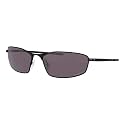 Oakley Men's OO4141 Whisker Oval Sunglasses, Matte Black/Prizm Grey, 60 mm