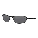 Oakley OO4141 Whisker Sunglasses, Matte Black/Prizm Black Polarized, 60mm