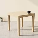 Oaknest Supreme Summit 4-Seater Square Plastic Dining Table - Heavy Duty Rattan Finish Outdoor Patio & Balcony Furniture (Cane)