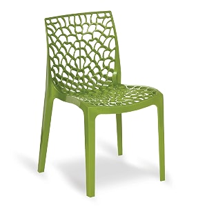 oaknest unboxing furniture supreme web plastic chair armless chair for dining room set cafe and restaurents  weight bearing upto 220kg  6 months warranty color mehndi green  1 piece
