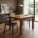 Oaknest Unboxing Furniture Supreme Web Plastic Chair| Armless Chair for Dining Room Set, Cafe and Restaurents | Weight Bearing Upto 220kg | 6 Months Warranty*| (Color: Globus Brown | Set of 2 Piece)