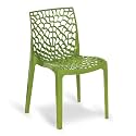 Oaknest Unboxing Furniture Supreme Web Plastic Chair| Armless Chair for Dining Room Set, Cafe and Restaurents | Weight Bearing Upto 220kg | 6 Months Warranty*| (Color: Mehndi Green | 1 Piece)