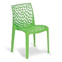 Oaknest Unboxing Furniture Supreme Web Plastic Chair| Armless Chair for Dining Room Set, Cafe and Restaurents | Weight Bearing Upto 220kg | 6 Months Warranty*| (Color: Parrot Green | 1 Piece)