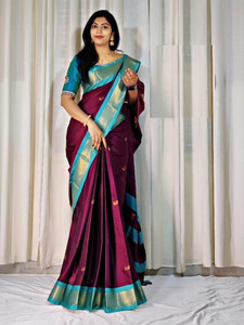 Oakwear Woven Paithani Cotton Silk Saree