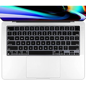 oaky keyboard cover for macbook pro 16 inch and macbook pro 14 inch 2021-2024 release model a2918 a2992 a2779 a2442 a2918 a2992 a2779 a2442 m1m2m3 pro- max chip ultra thin keyboard skin - black