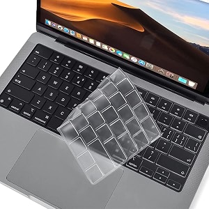 keyboard cover for macbook pro 1416 20212024 m1m2m3m4 promax amp macbook air 1315 20212025 m2m3m4 tpu clear keyboard skin