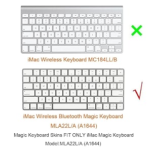 oaky premium keyboard cover skin for imac tablet laptop magic keyboard mla22lla a1644 tpu keyboard skin protector us layout black
