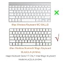 Oaky Premium Keyboard Cover Skin for iMac Tablet, Laptop, Magic Keyboard MLA22LL/A A1644 TPU Keyboard Skin Protector US Layout Black