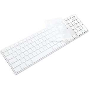oaky premium keyboard skin cover for apple imac keyboard numeric keypad wired usb mb110llb-a1243 not fit magic keyboard tpu clear