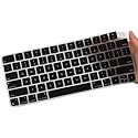 Oaky Ultra Thin Keyboard Cover for Apple iMac 24 Inch 2021 Magic Keyboard with Touch ID A2449, A2450 Keyboard Cover Skin, Keyboard Skin Accessories, Black