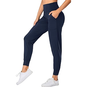 Oalka Womens Joggers High Waist Yoga Pockets