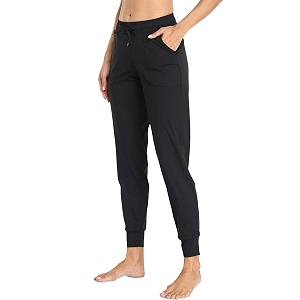 Oalka Womens Joggers High Waist Yoga Pockets
