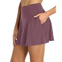 Oalka Women39s Pleated Skirt with Pockets High
