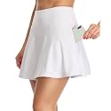 Oalka Women39s Pleated Skirt with Pockets High