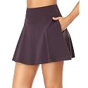 Oalka Women39s Pleated Skirt with Pockets High