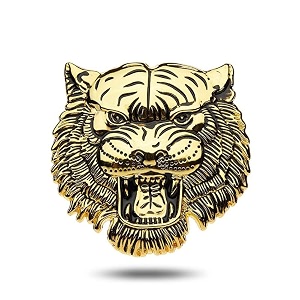 oan 3d chrome emblem automotive car bike badges logo self adhesive sticker tiger gold