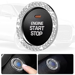 oan 3d chrome emblem automotive car bike badges logo self adhesive sticker engine start stop ignition key ring silver