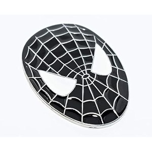 oan 3d chrome emblem automotive car bike badges logo self adhesive sticker spider face black